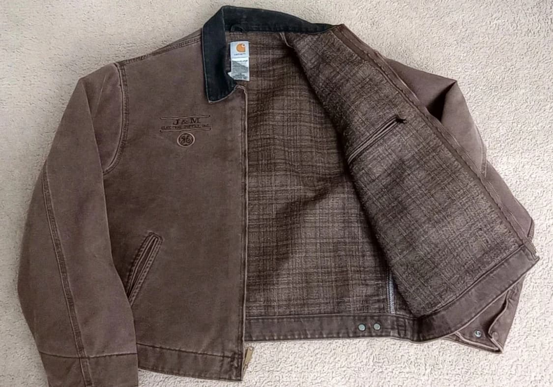 칼하트 J97 디트로이트 J&M 일렉트릭 서플라이 커스텀 자켓 체스트넛 상품이미지2