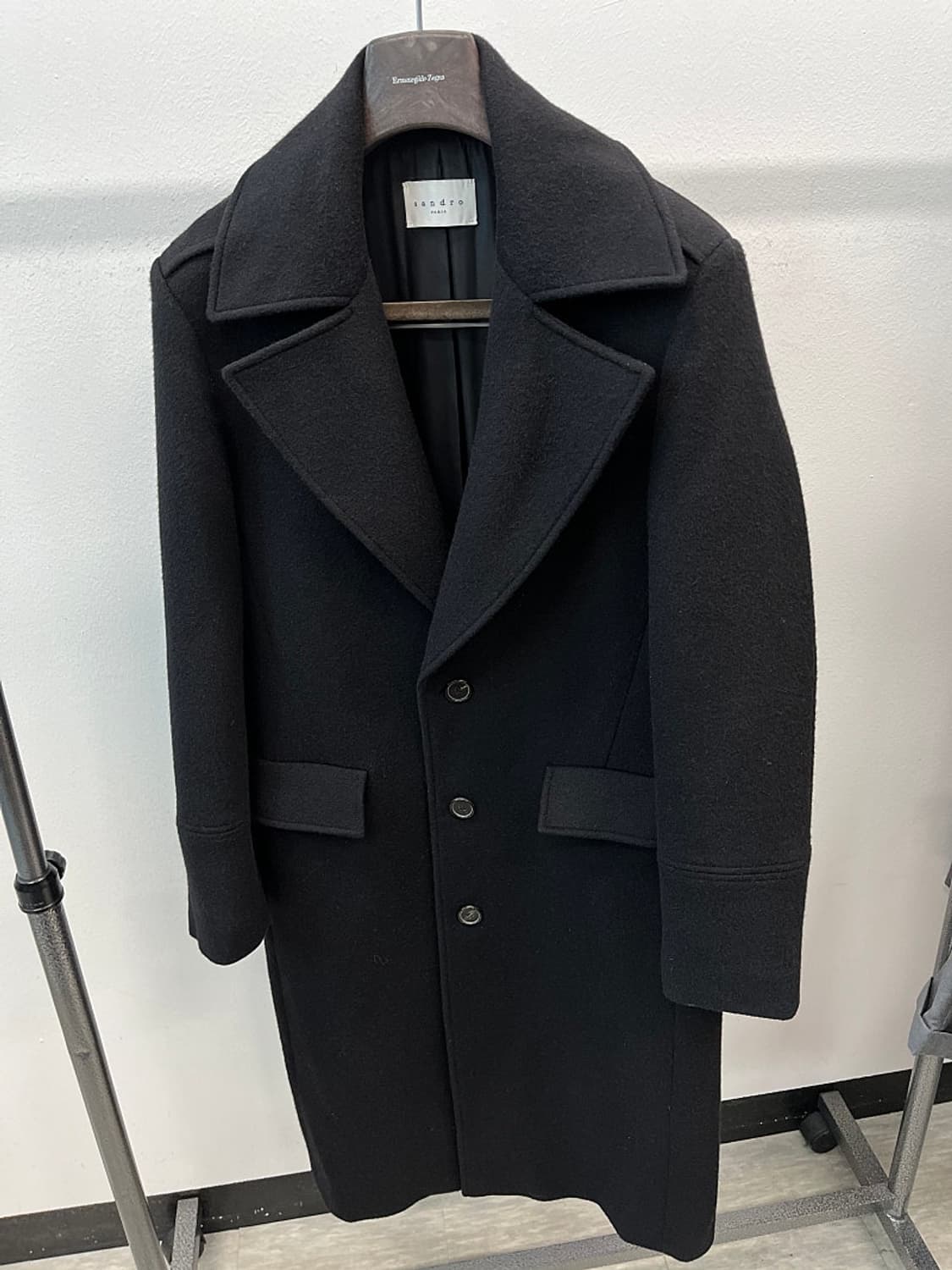 100) 산드로 카멜헤어 롱코트  상품이미지4