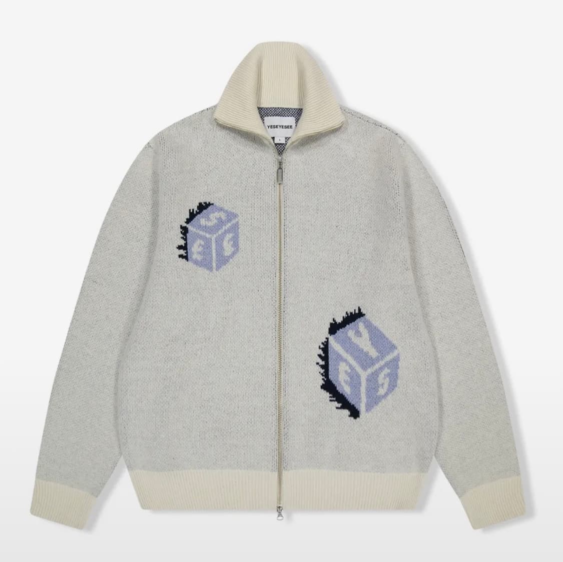 예스아이씨 다이스 니트 집업 M 상품이미지1