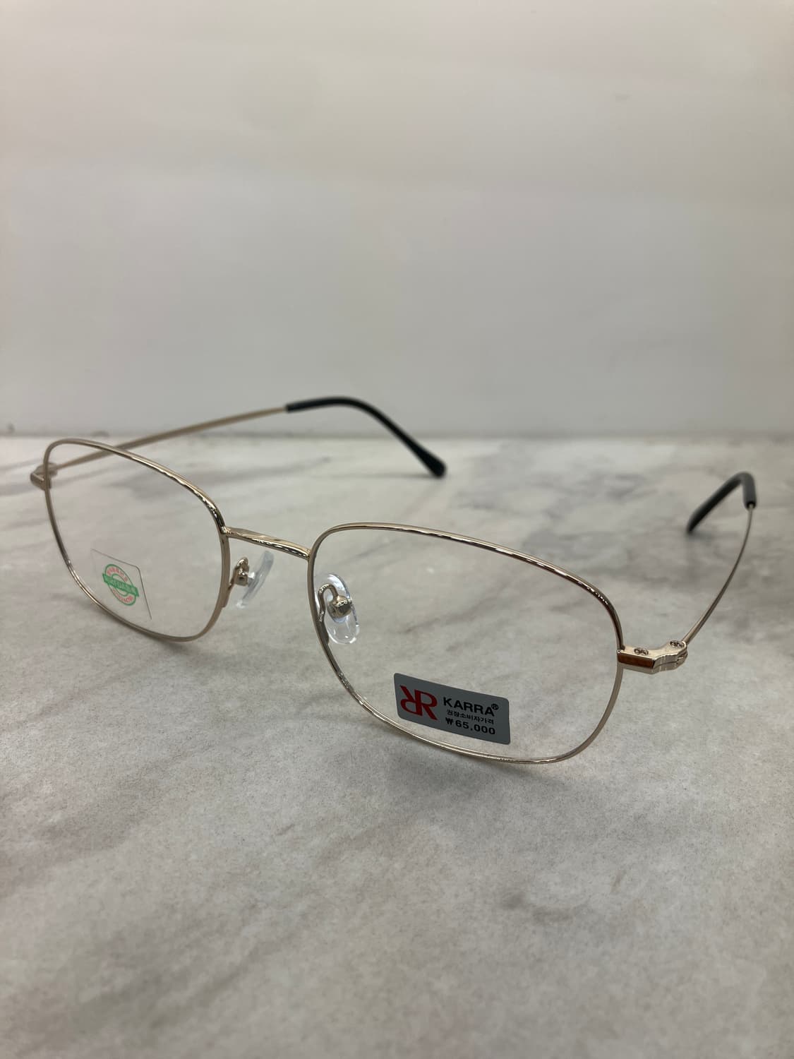 카라 KARRA 골드 소프트 스퀘어 메탈테 안경85 상품이미지8