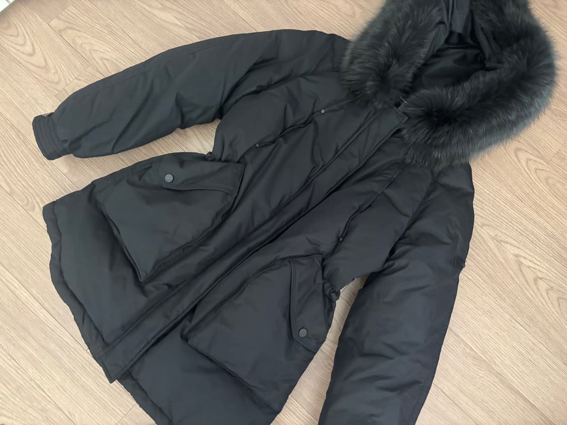 새상품급 에고이스트 빅사가퍼 중기장 구스다운 야상형패딩 55 상품이미지1