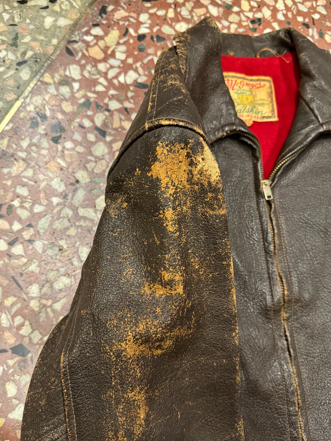 50s Mcgregor 고트스킨 플라이트자켓 (40) 상품이미지7