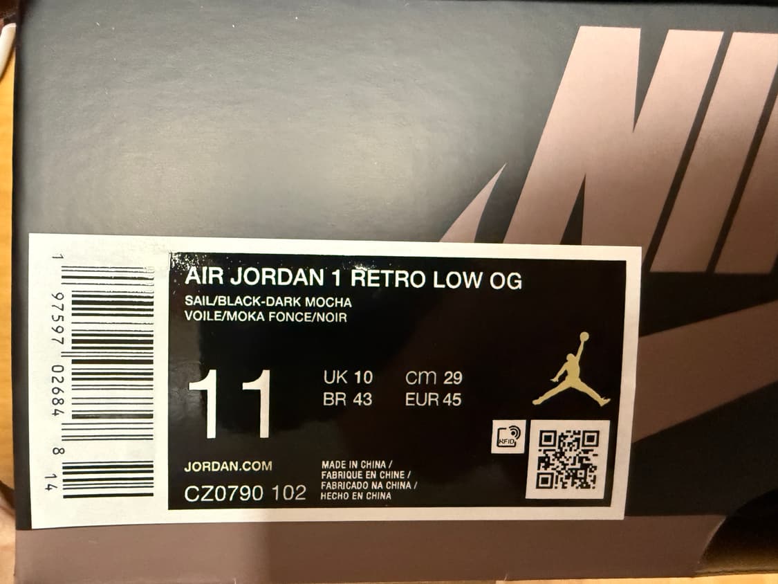 [새상품 / 290] 조던 1 로우 OG 모카 상품이미지5