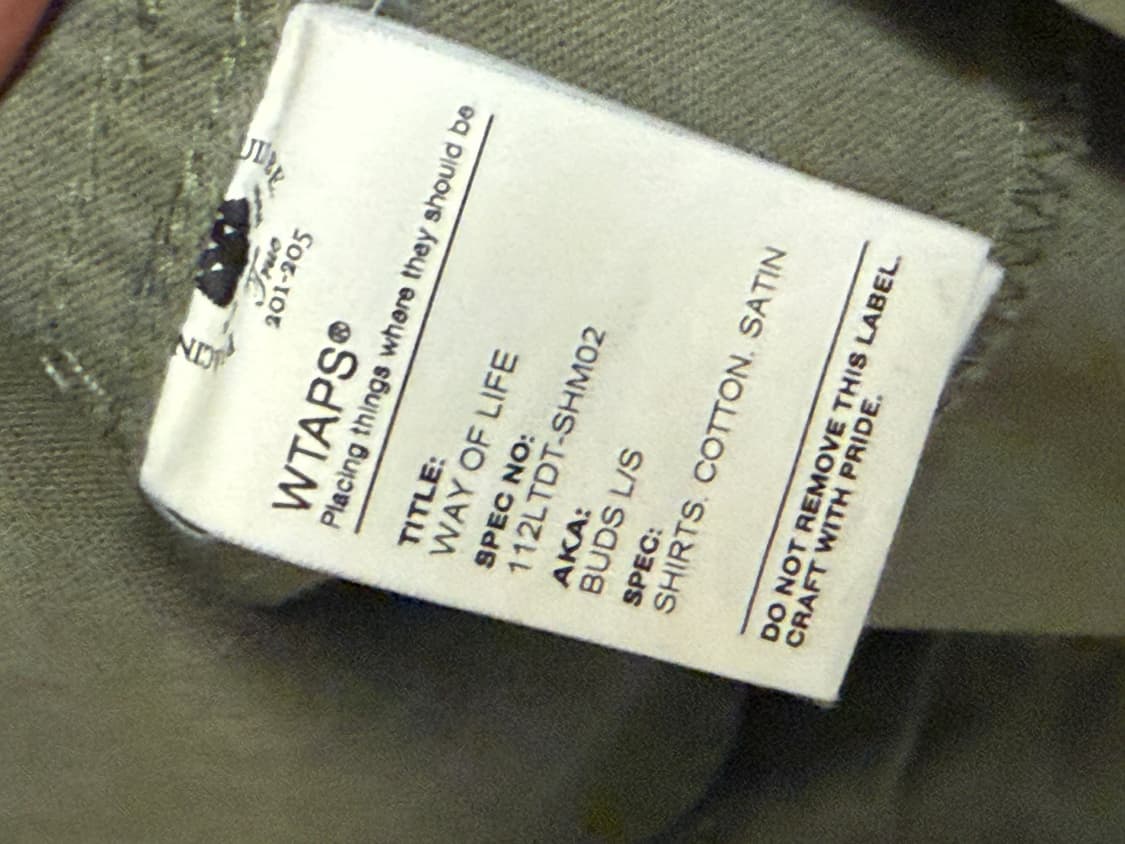 더블탭스 WTAPS Buds Ls 셔츠  상품이미지5