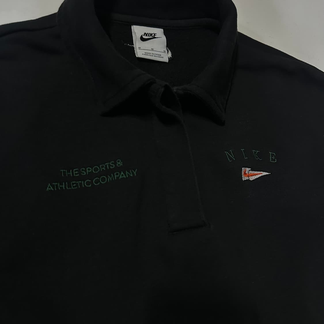 Nike 여성 플리스 폴로 크롭 BK 셋업 상품이미지3