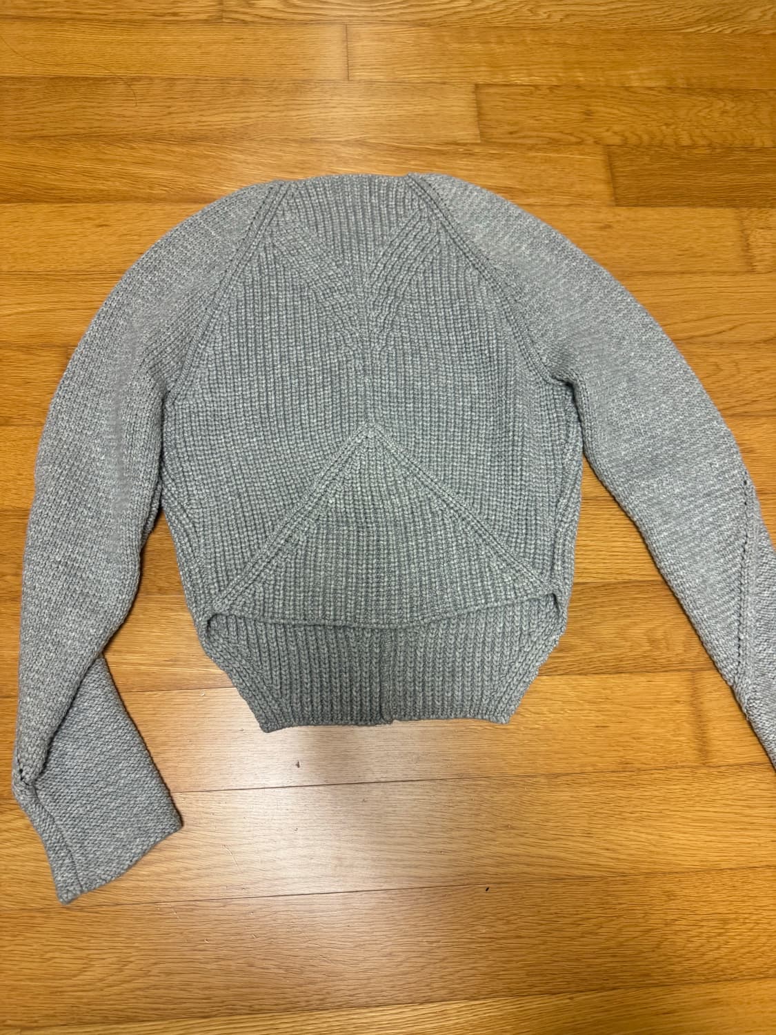 타임 크롭 니트 그레이 상품이미지4