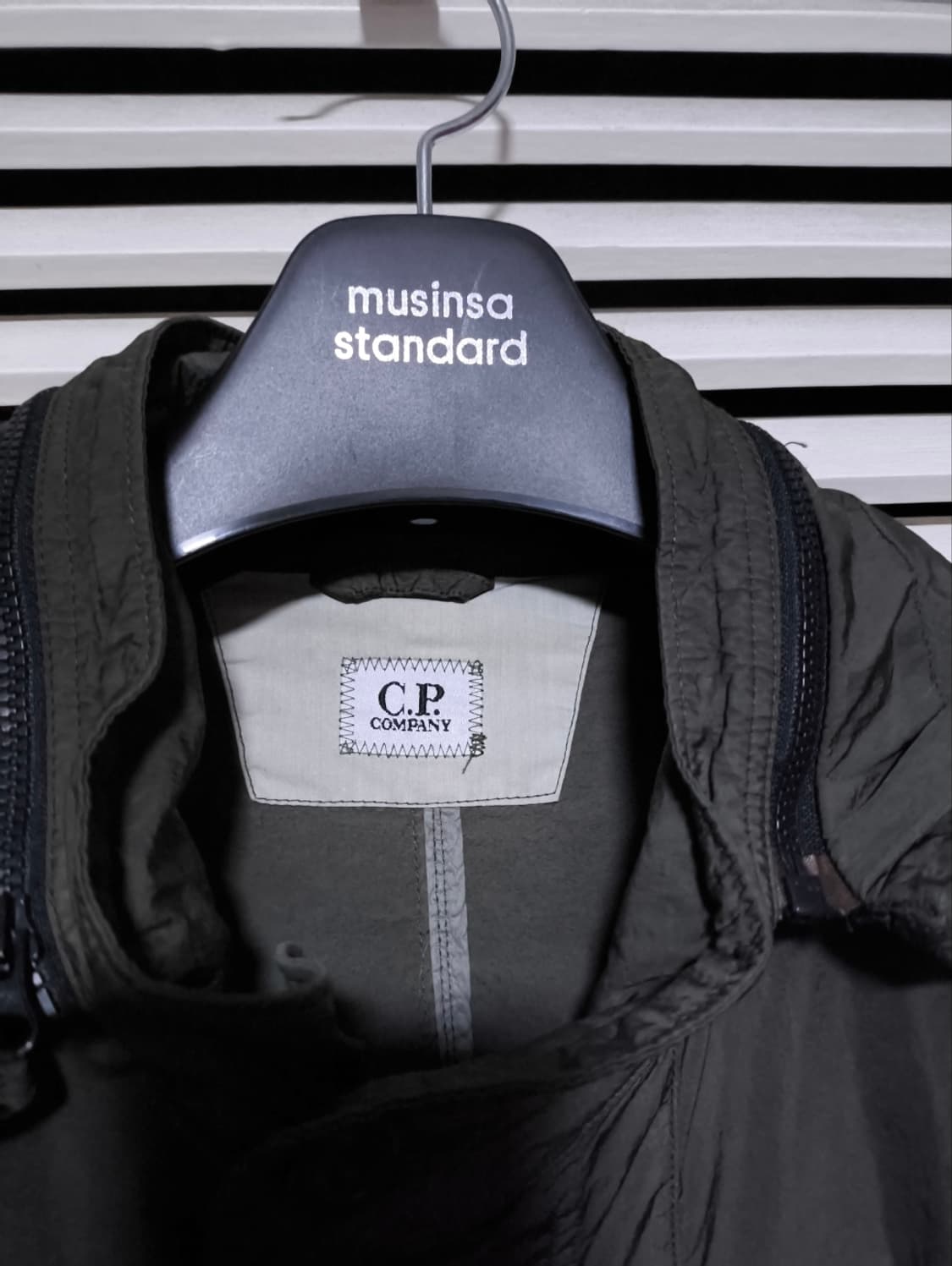 100 CP컴퍼니 나일론 카키 고글 자켓 바람막이 상품이미지4