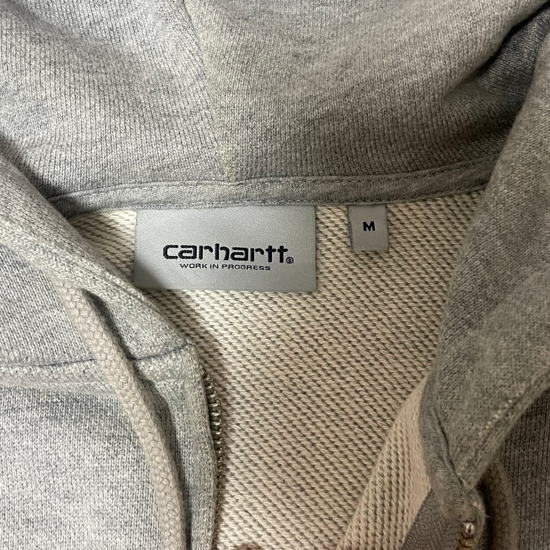 칼하트 회색 후드집업 상품이미지3