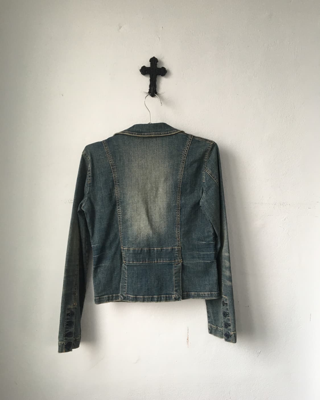 Corsage point denim jacket 상품이미지3