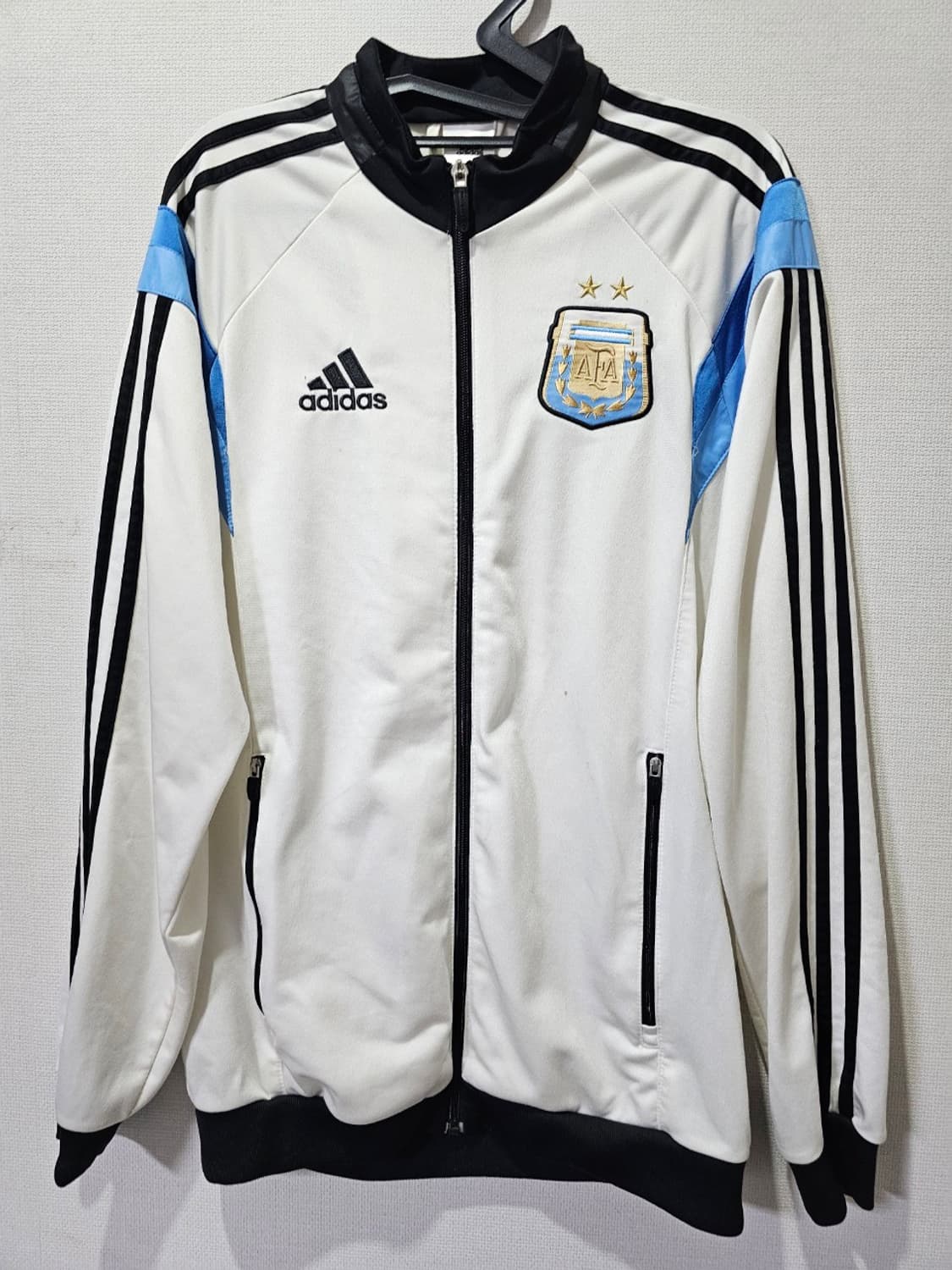 아디다스 아르헨티나 화이트 유니폼 트랙탑 져지 95 / M 상품이미지1