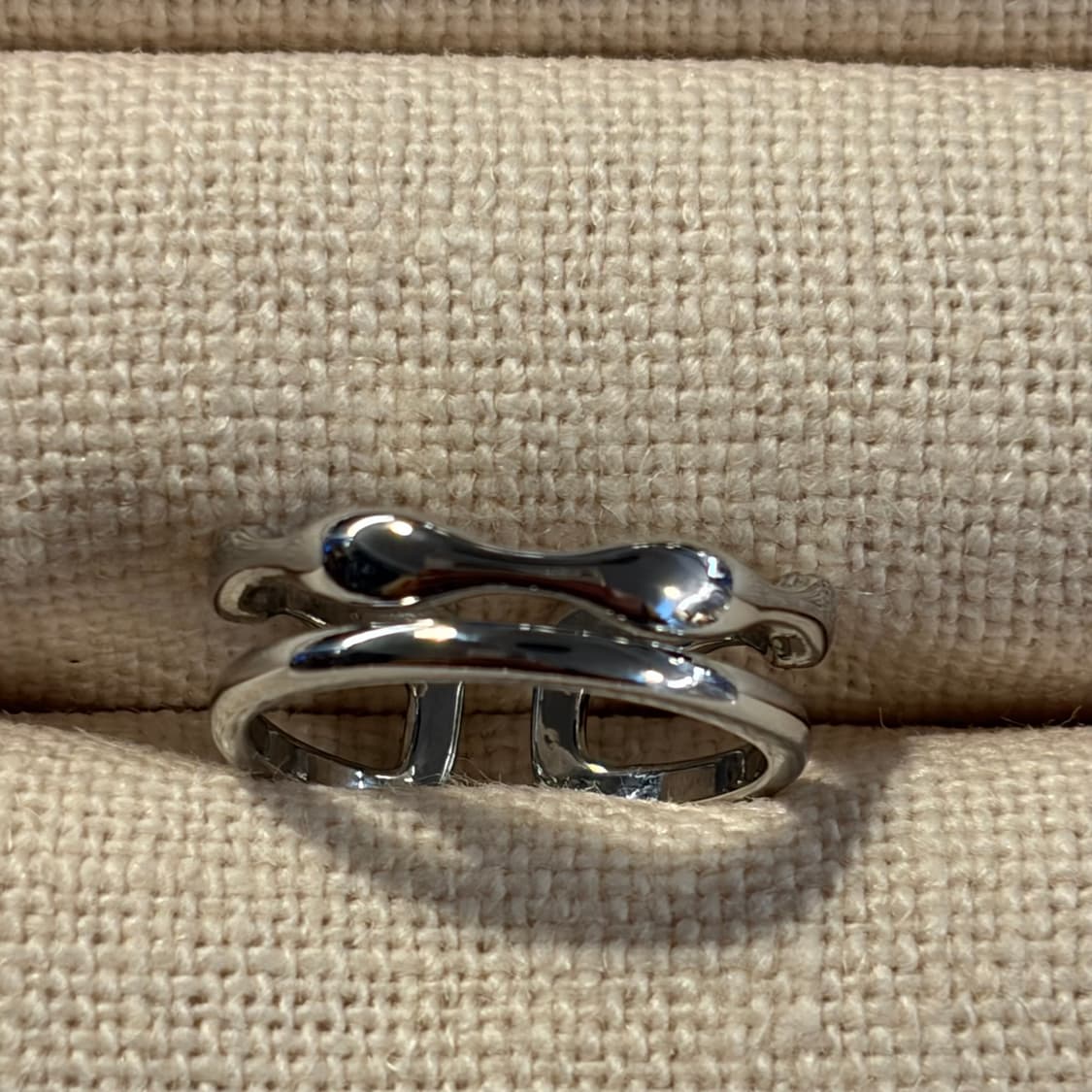 새상품 여성 신주 투라인 오픈링 반지  상품이미지5