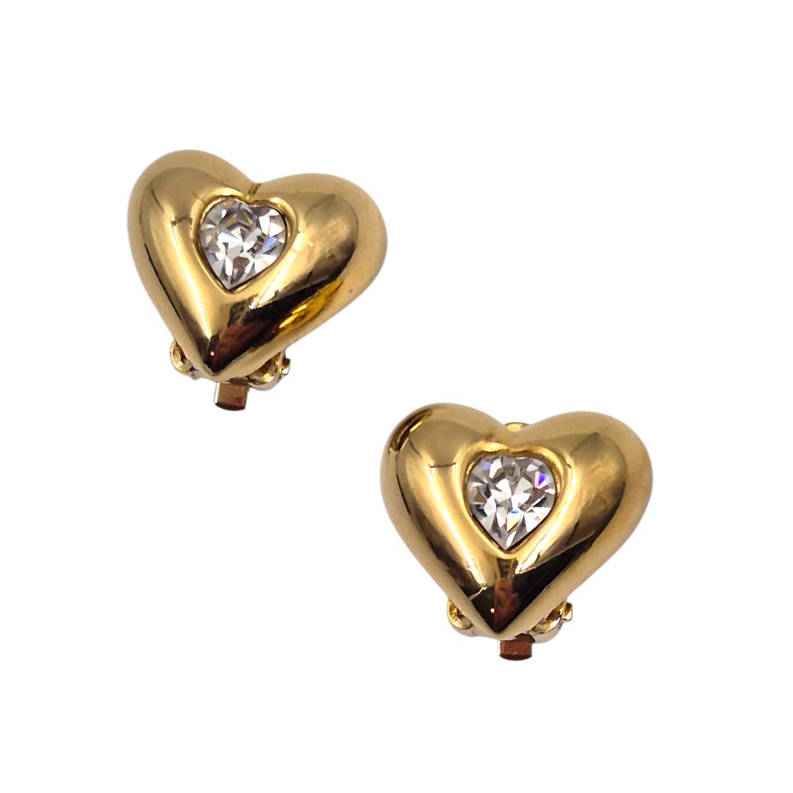 80s 프랑스 지방시 비쥬 하트 목걸이&이어클립 세트 상품이미지7