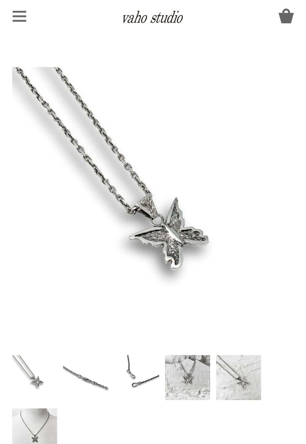 바호스튜디오 나비 목걸이 상품이미지1