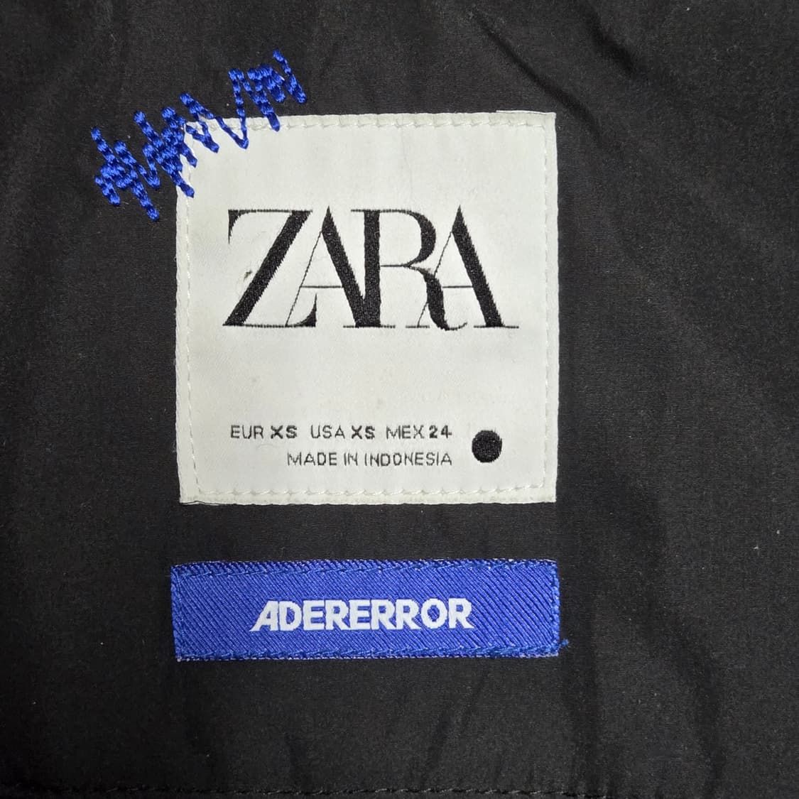 자라 아더에러 패딩 블랙(XS사이즈) 상품이미지3