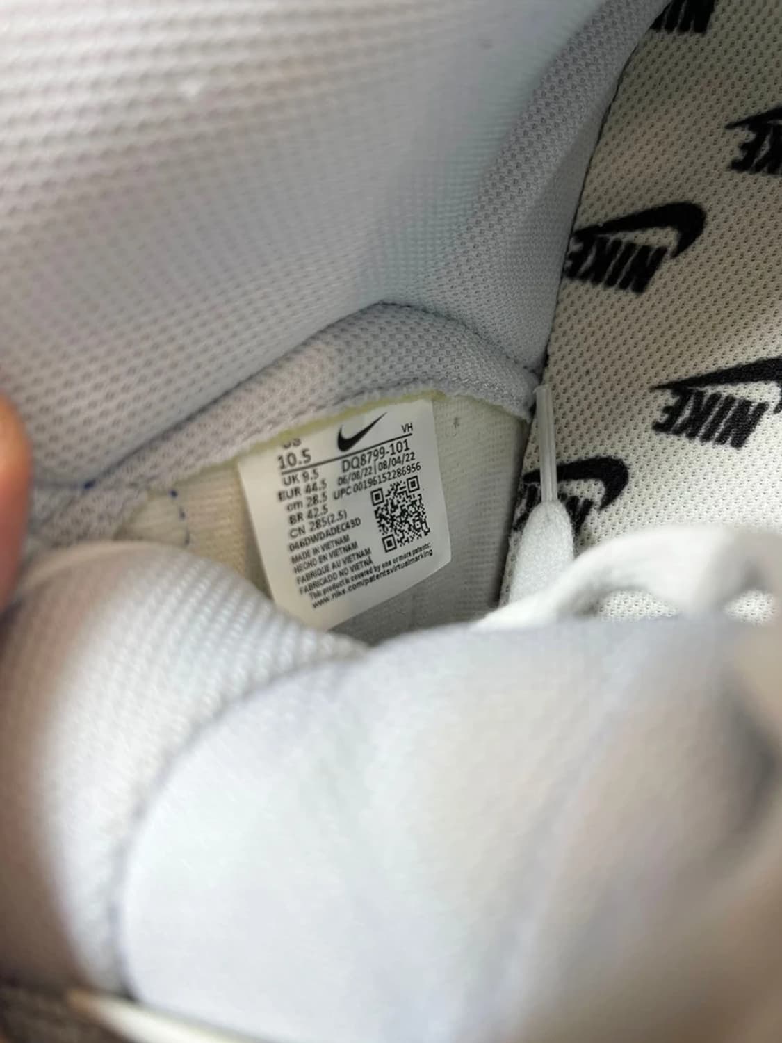 나이키 덩크 하이 1985 블루 데님 스니커즈 A1875 상품이미지10