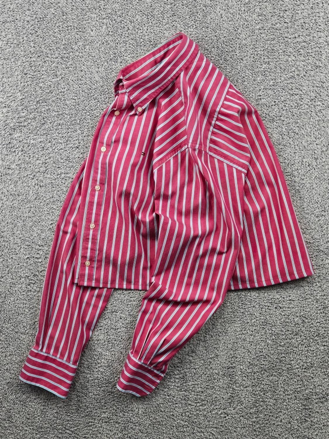 타미힐피거 크롭 커스텀 스트라이프 셔츠 ( M추정 ) / 11663 상품이미지3