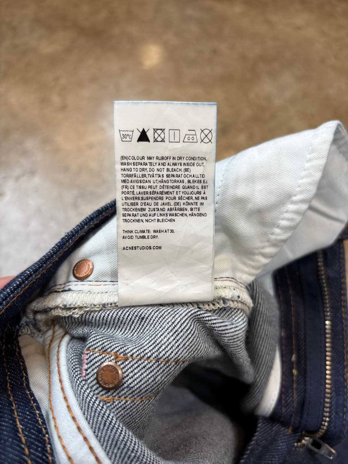 아크네 스튜디오 인디고 데님 상품이미지4