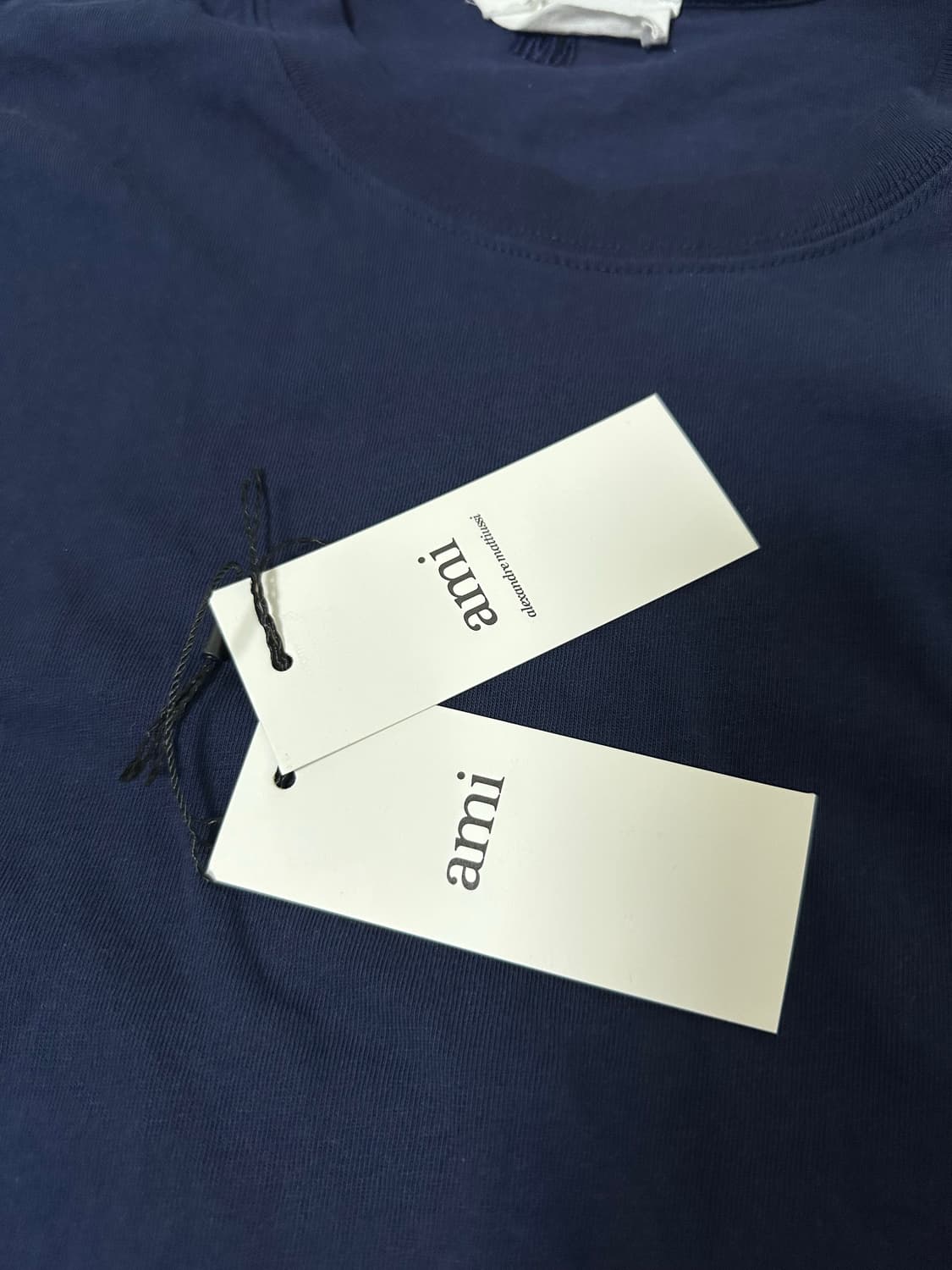 아미 네이비 하트 반팔티 XL 상품이미지2