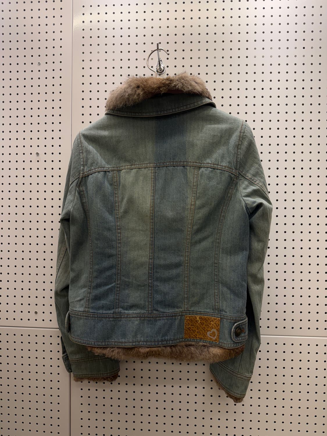 빈티지 y2k 토끼털 데님 자켓 U88 상품이미지3