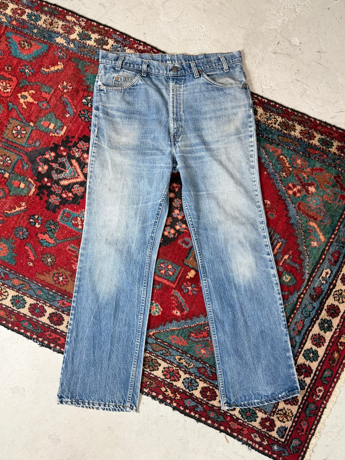 80's USA Made 빈티지 리바이스 517 오렌지탭 체인스티치 상품이미지1