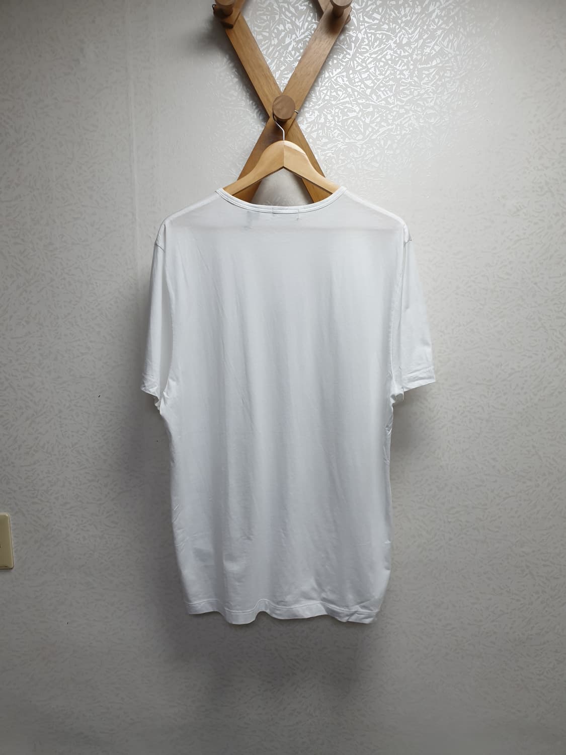 [xxl/110/미착용] 띠어리 피마코튼 프리시즌 반팔 화이트 상품이미지5