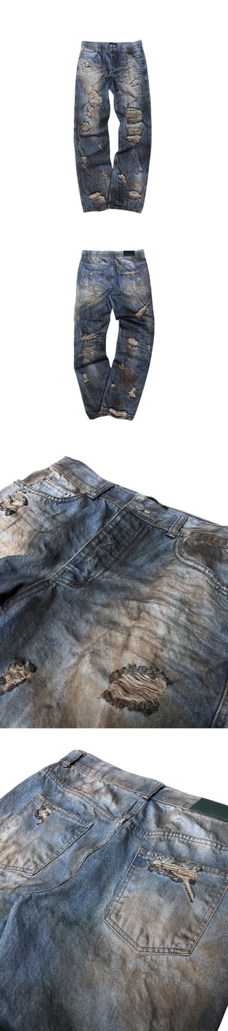 25SS 언더마이카 워싱 데미지 진 상품이미지2