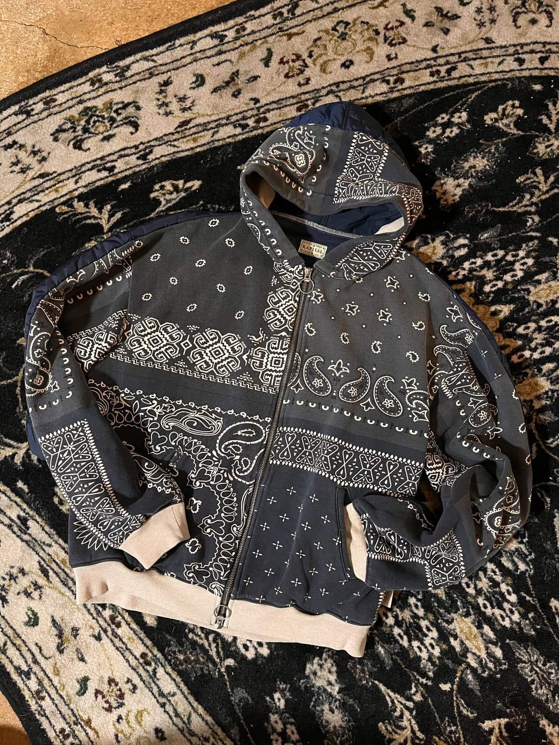 Kapital 캐피탈 플리스반다나 비부악 후드 블루종자켓 상품이미지1