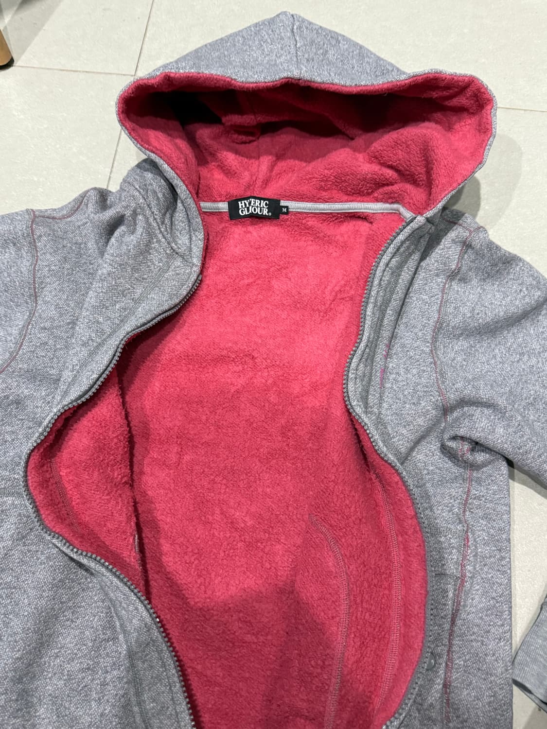 히스테릭 글래머 아카이브 히스걸 후리스 이너 후드 집업 자켓 상품이미지4