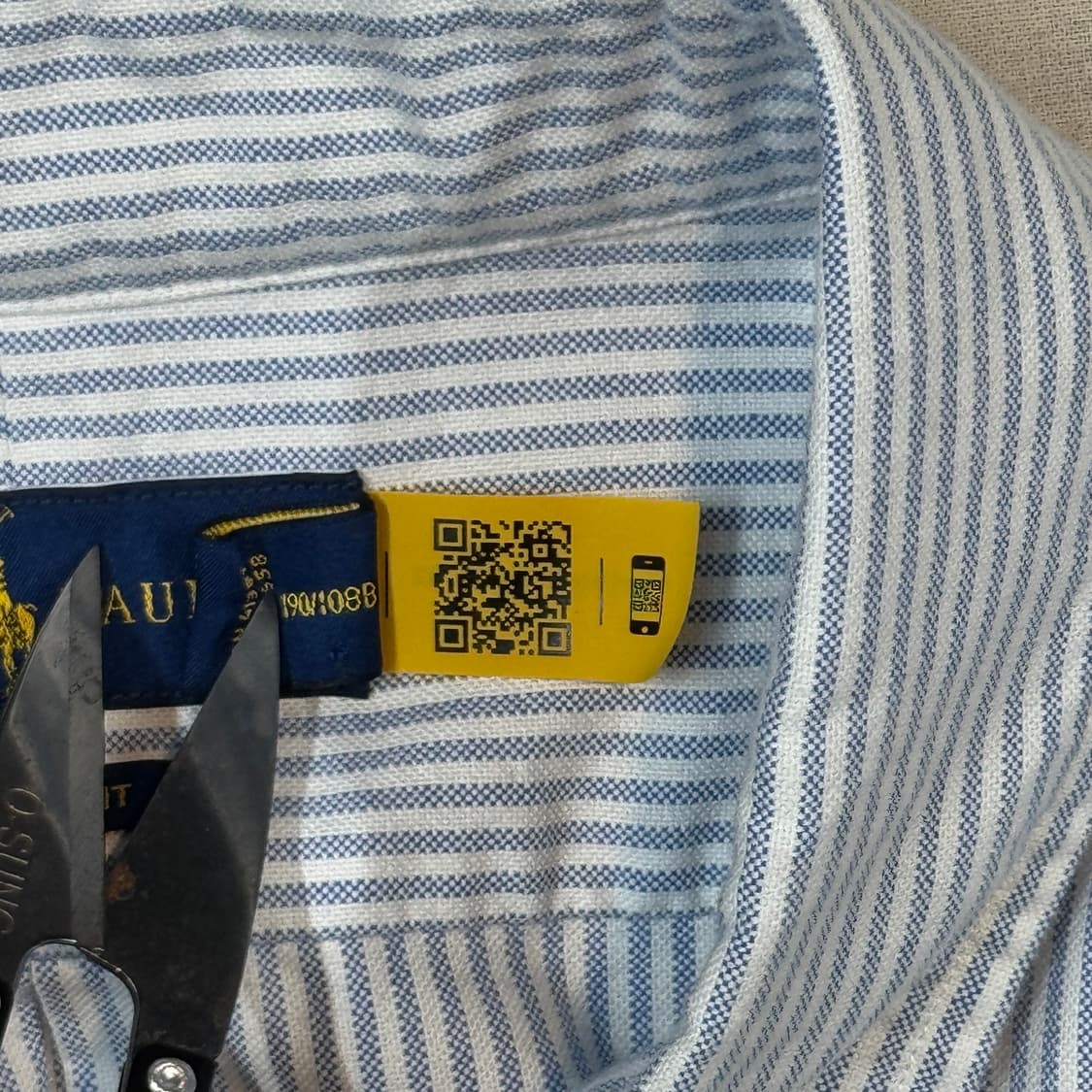 XXL) 폴로 랄프로렌 클래식핏 옥스포드 셔츠 큐알탭 신형 상품이미지7