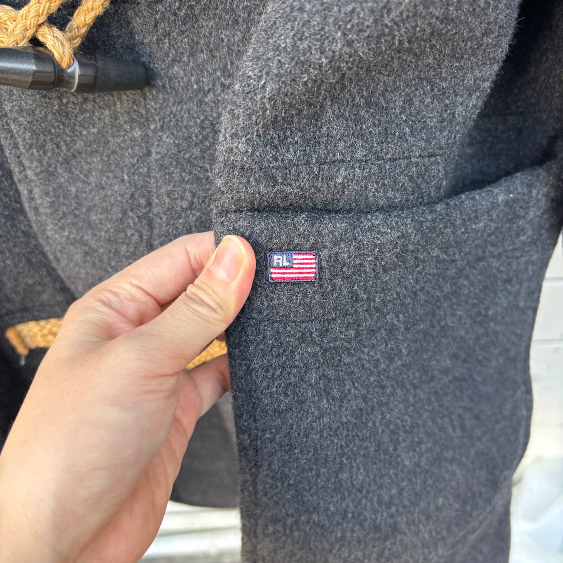 Polo 폴로 진스 울 더플 코트 상품이미지3