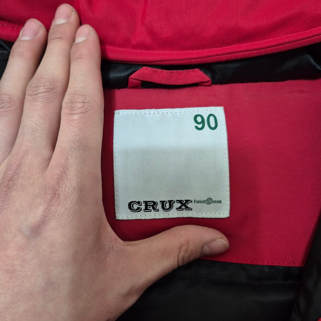 크룩스 포레스트 그린 와펜 덕다운 후드 패딩 점퍼 S(90) 상품이미지5