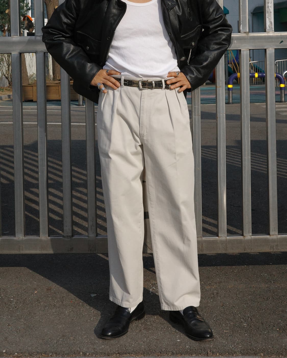 80s 올드 폴로 랄프 로렌 포워드 핀턱 팬츠 상품이미지6