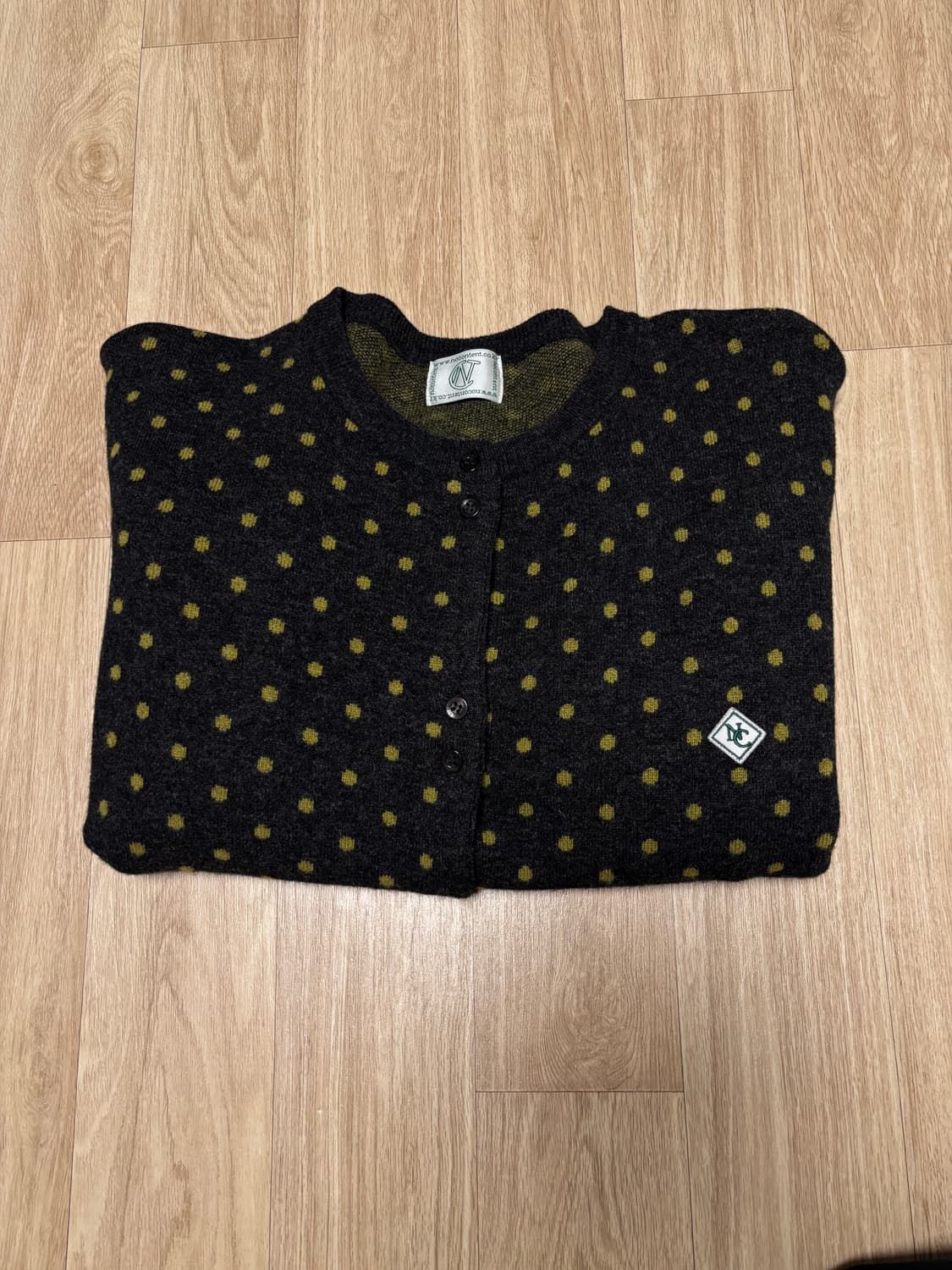 노컨텐츠 도트가디건 상품이미지1