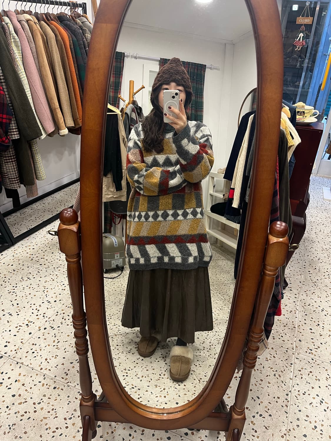 패턴 니트 스웨터 상품이미지5