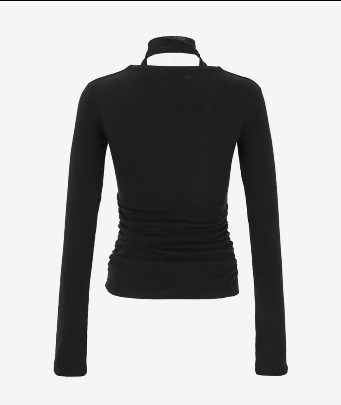 일리고 ILLIGO 셔링 볼레로 탑 블랙 상품이미지3