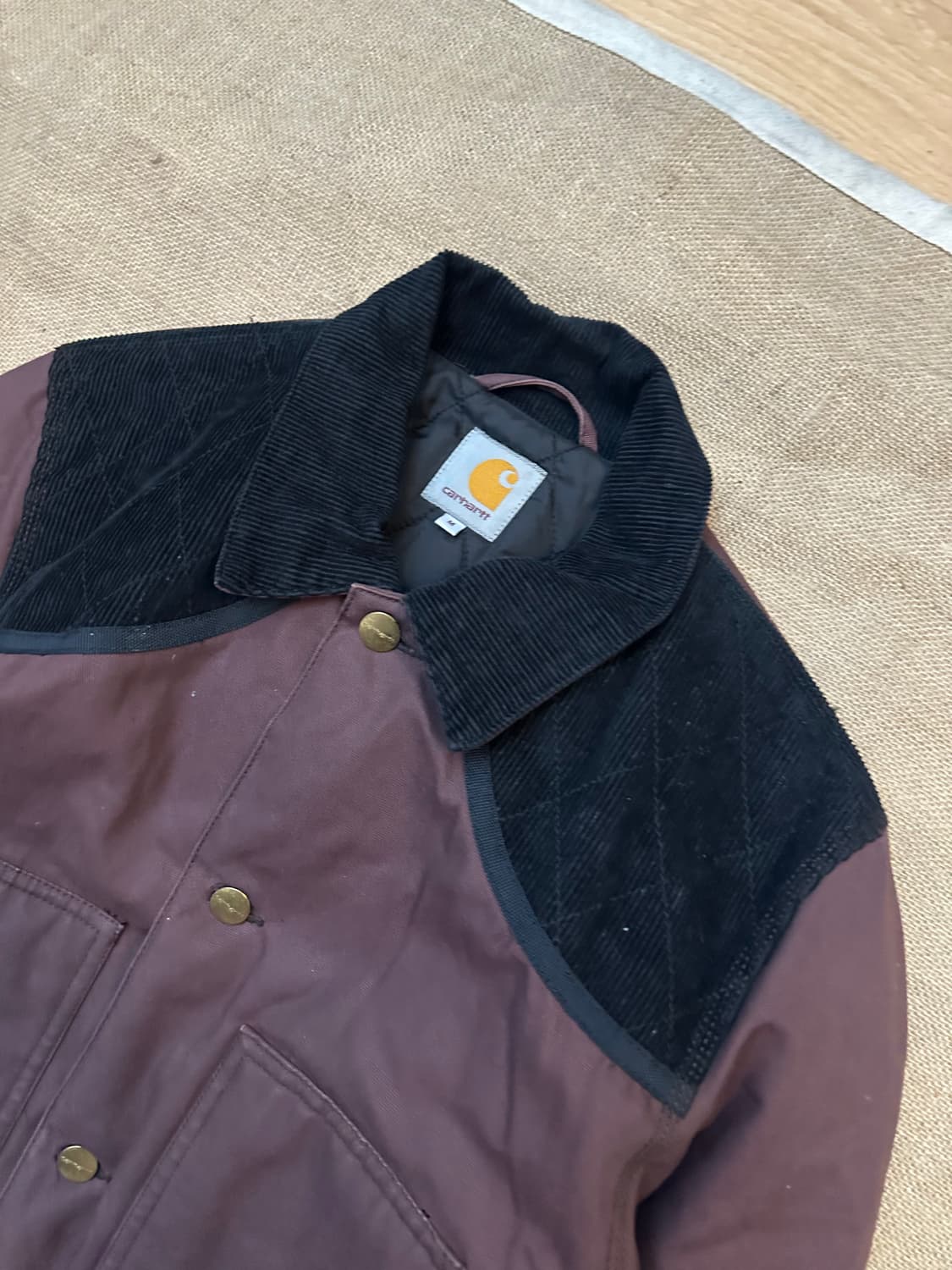 칼하트 쉘터 코트 M 버건디(95-100) 상품이미지5