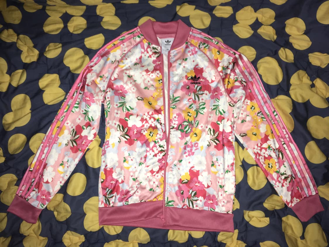 Adidas tropical bloom pink track jarket 상품이미지1