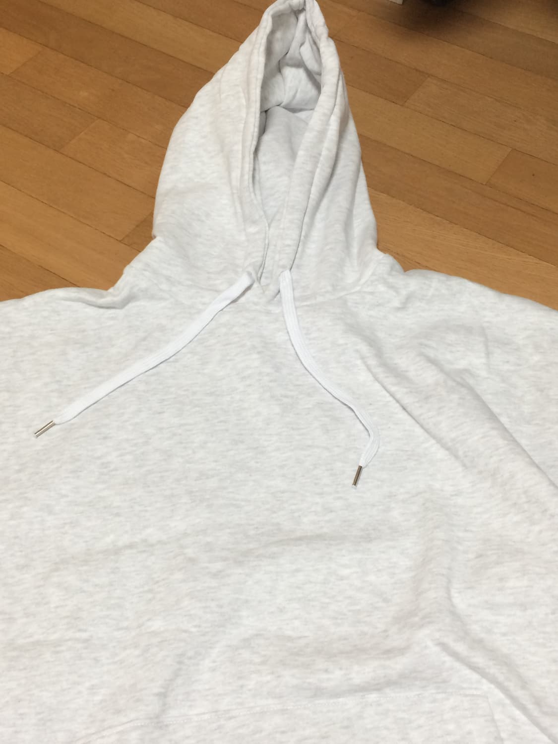 화이트메란지 후드티 멜란지 후드티 상품이미지2