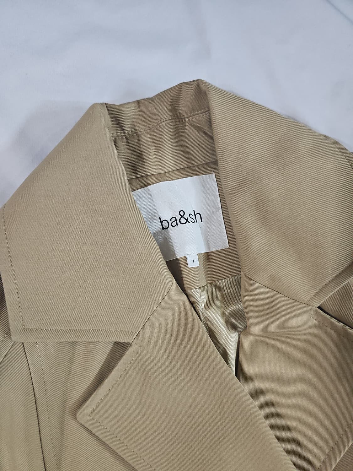 정가 73만원대) [1] ba&sh 바쉬 정품 하프 벨트 트렌치코트 상품이미지6