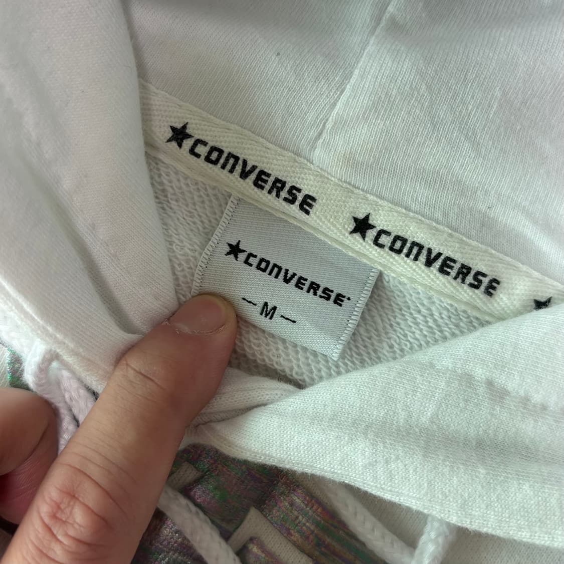 컨버스 '올스타' 홀로그램 박스 로고 후드티 상품이미지3