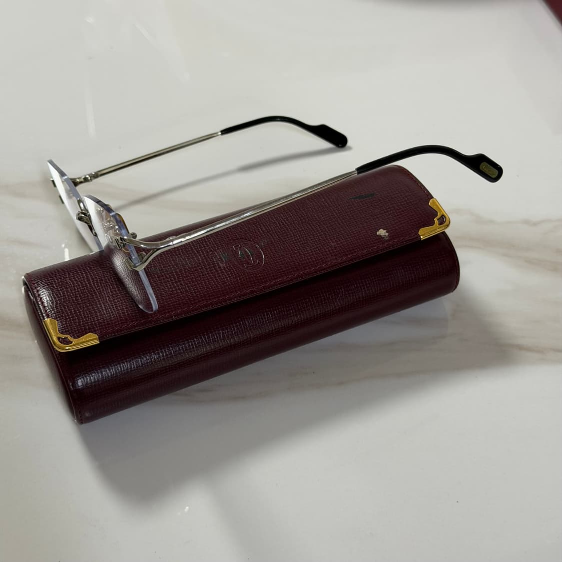 (OS) Cartier 까르띠에 무테 안경 은장 상품이미지2