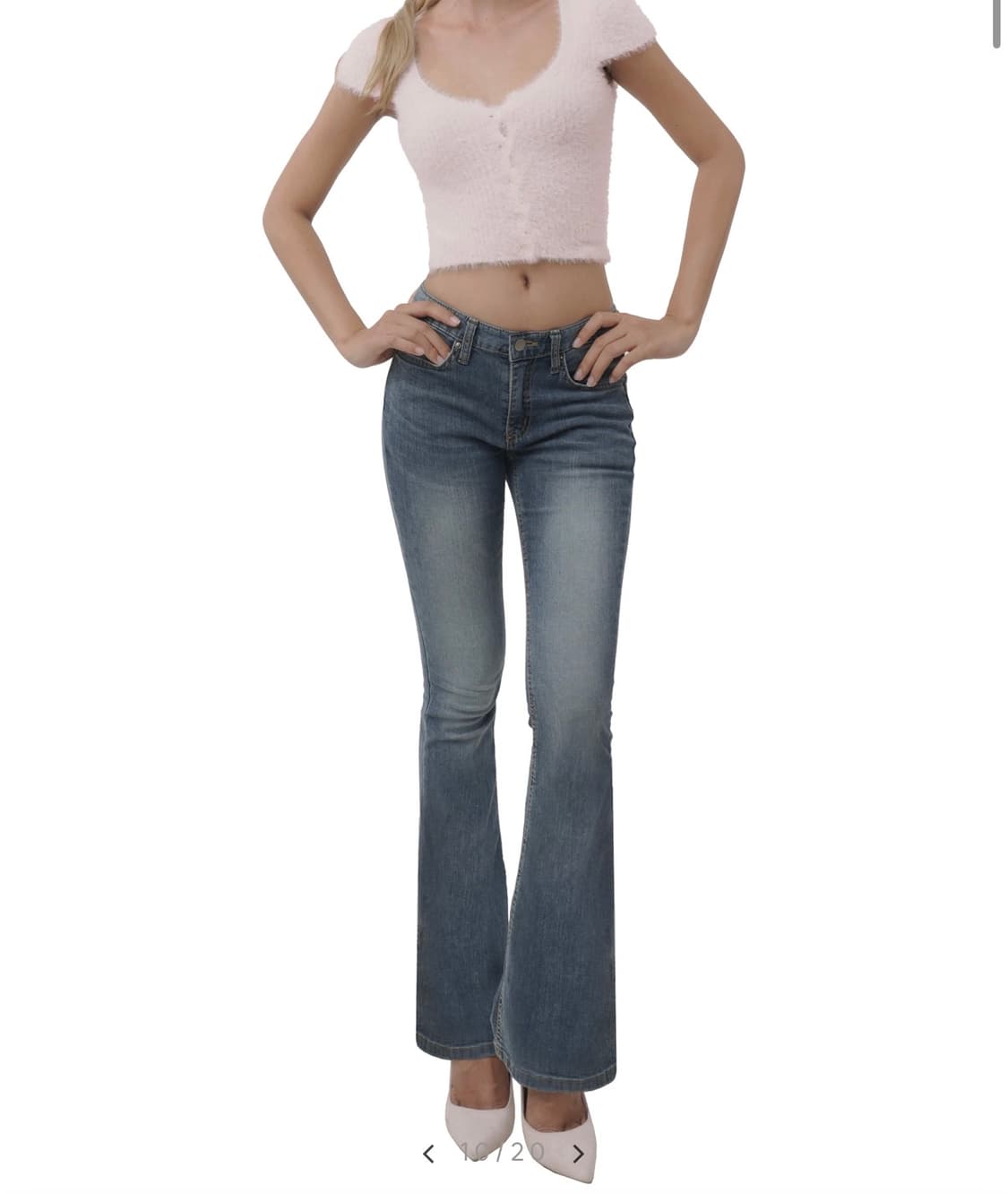 클리시어 부츠컷 청바지 (트와이스 모모 착용) 상품이미지4