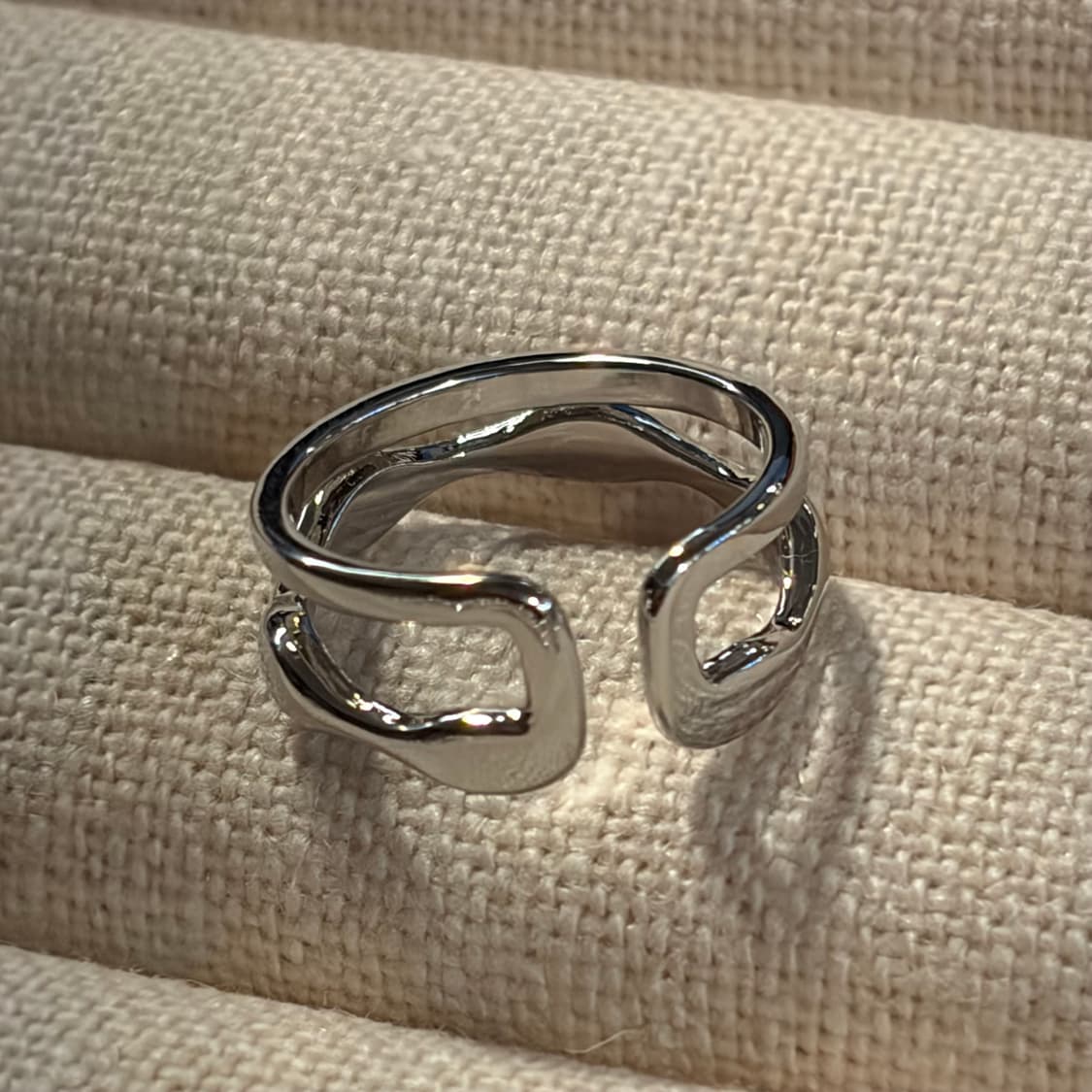 새상품 여성 신주 투라인 오픈링 반지  상품이미지6