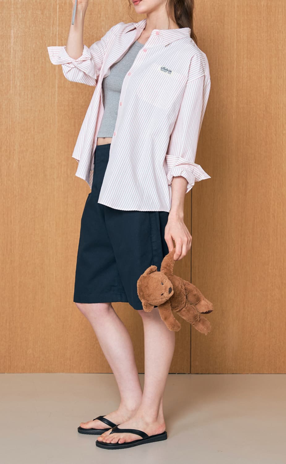 오브우이 스트라이피.셔츠 상품이미지2