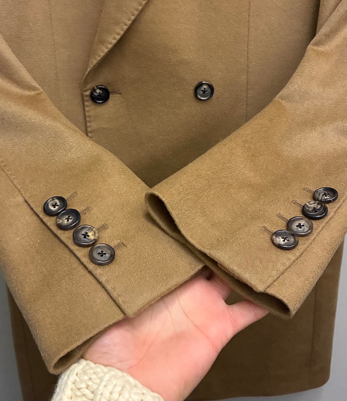 (95)반하트 아리스톤 나폴리 캐시미어 더블 브레스티드 코트 상품이미지4