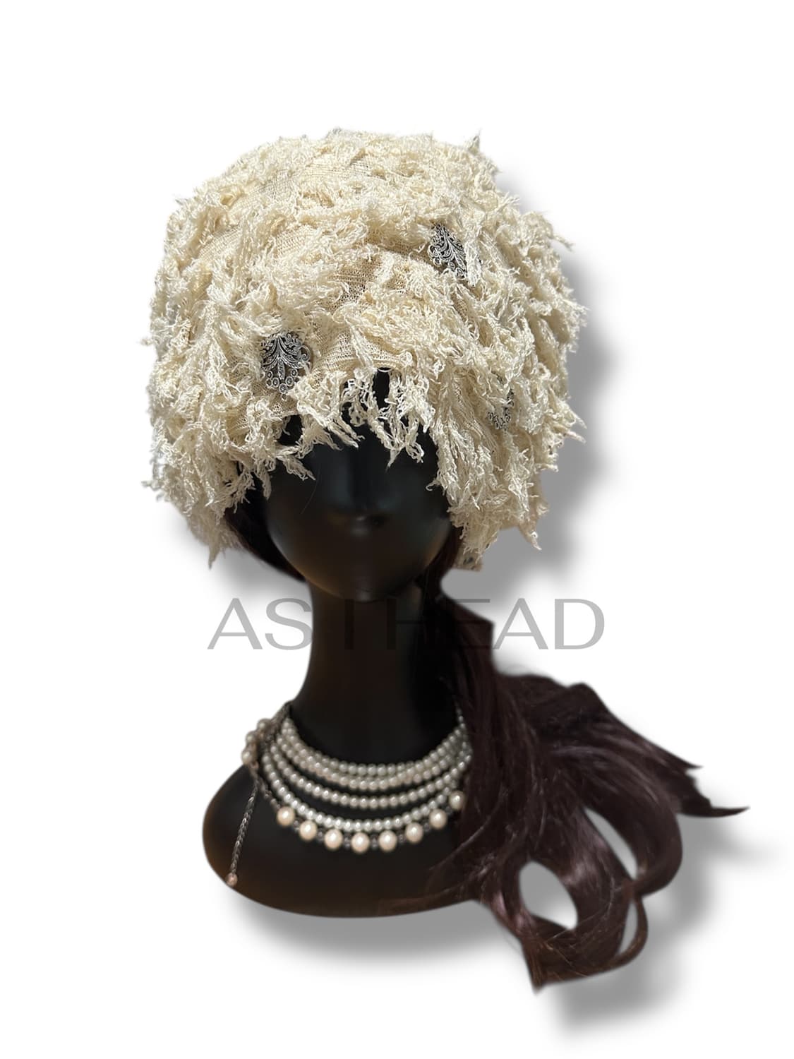 프린지 팬던트 핸드메이드 롱 비니 상품이미지2