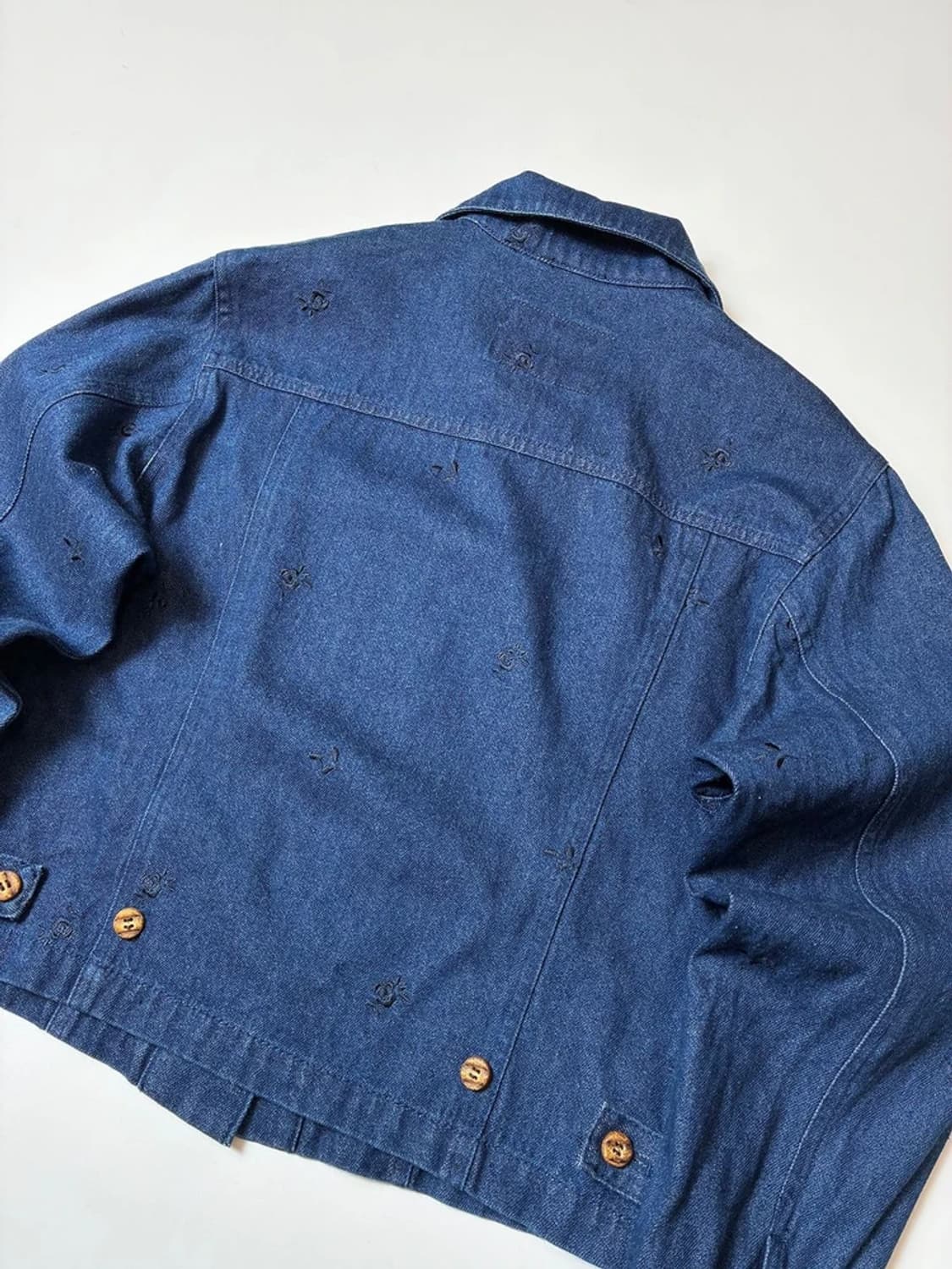 Pyumosso 00's 재팬 자수 디테일 데님 트러커 자켓 PN8548 상품이미지6
