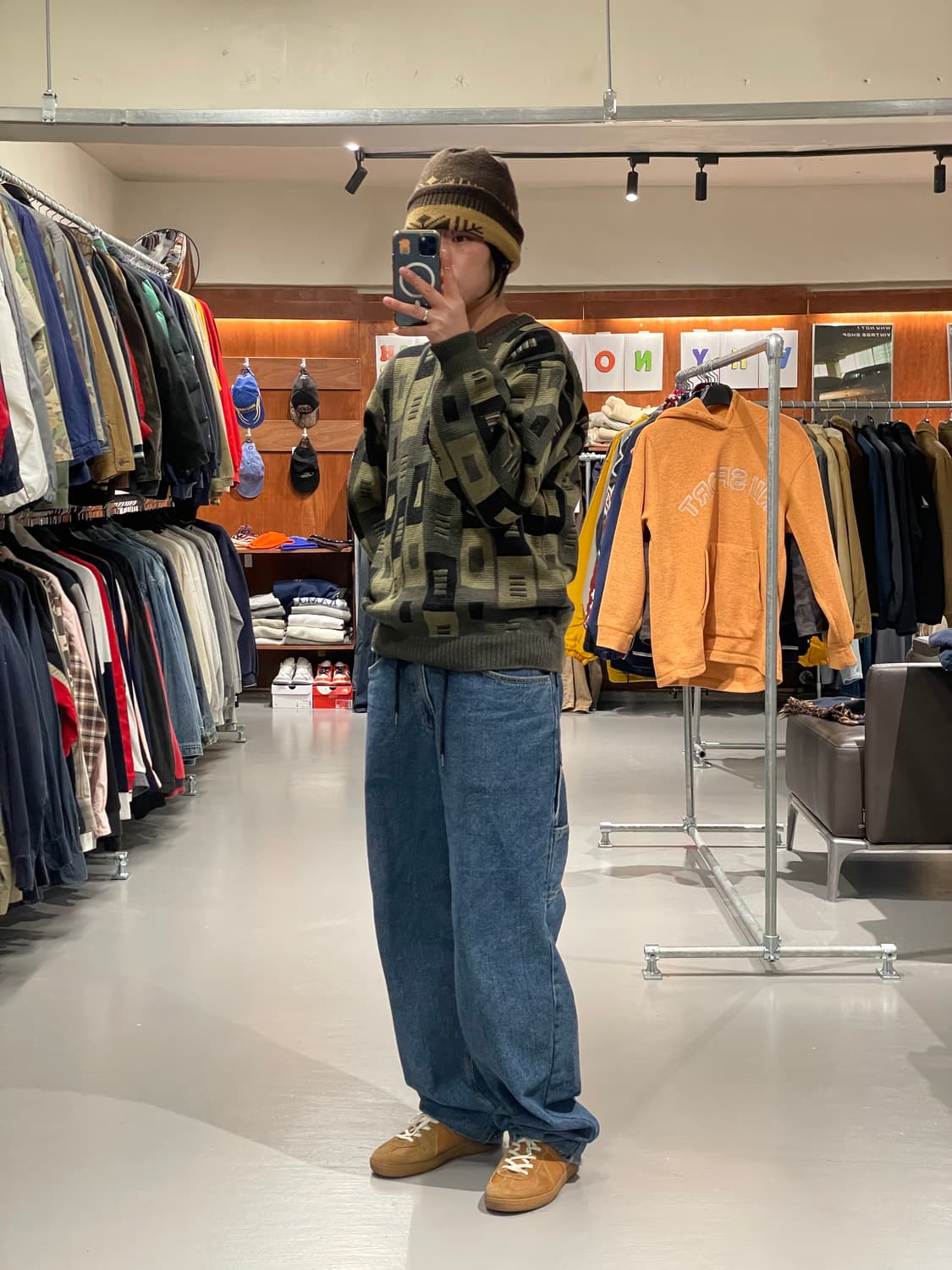 빈티지 패턴 니트 상품이미지2