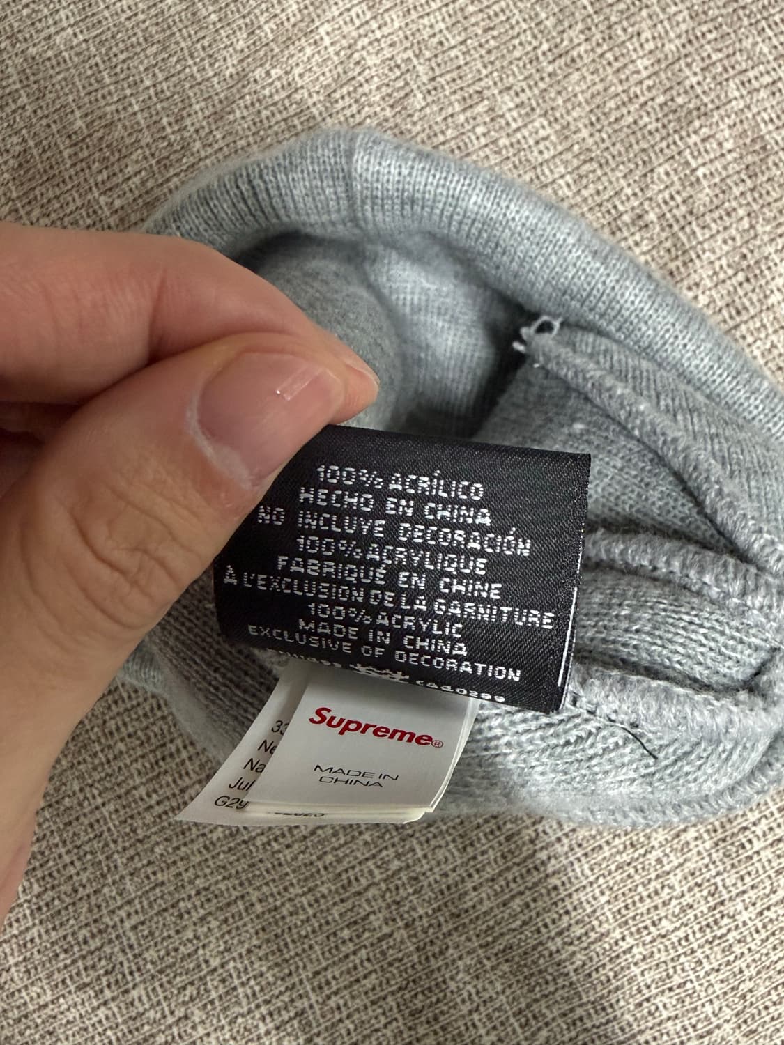 슈프림 뉴에라 바시티 비니 헤더그레이 상품이미지4