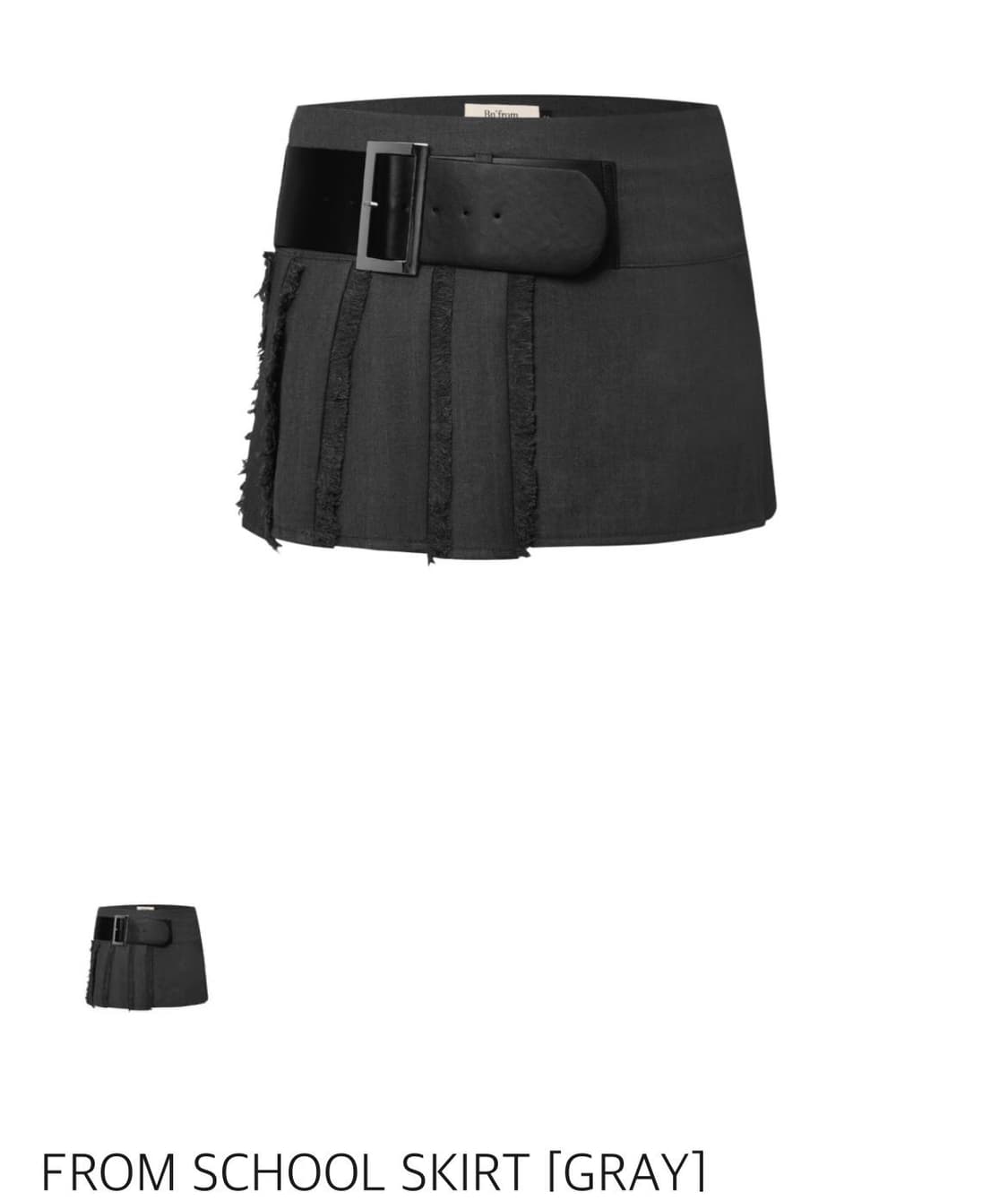 비앤프롬 스쿨 로우라이즈 스커트 상품이미지1